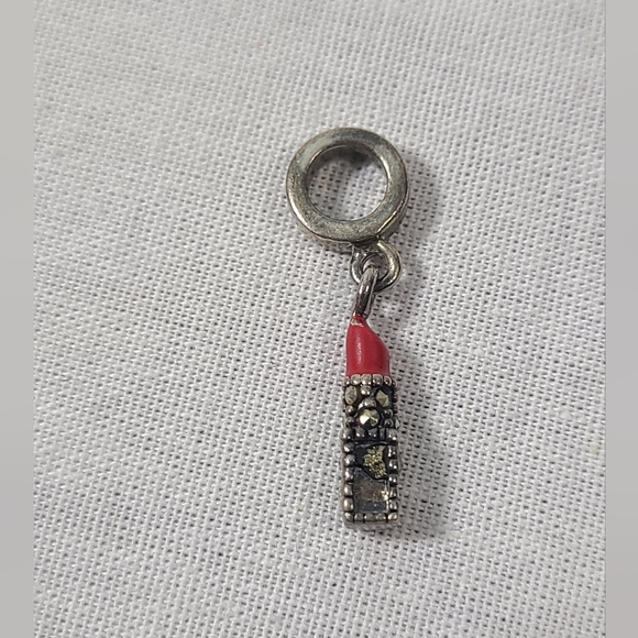 Black Label Persona Girl Sterling Silver "Red Lipstick" Bead Charm- Flawed - Picture 2 of 5